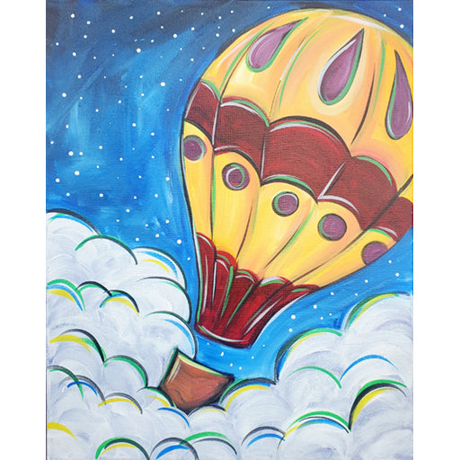hot air balloons painting