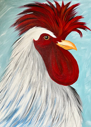 Rooster Canvas Paint Kit